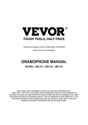 VEVOR JBC-01 Manual