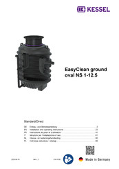 Kessel EasyClean ground oval NS 2 Installation And Operating Instructions Manual
