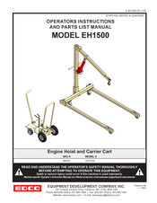 Edco EH1500 Operator Instructions Manual