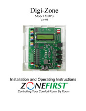 Zonefirst Digi-Zone MDP3 Installation And Operating Instructions Manual