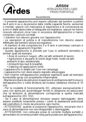 ARDES AR5I04 Instructions For Use Manual
