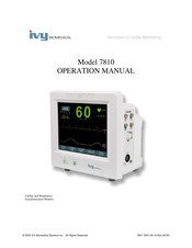 Ivy Biomedical Systems 7810 Operation Manual