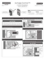 Schlage Connect Smart Deadbolt Installation Instructions Manual