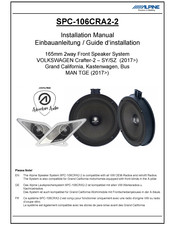 Alpine SPC-106CRA2-2 Installation Manual