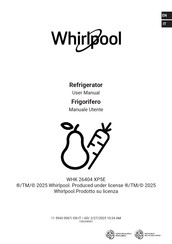Whirlpool WHK 26404 XP5E User Manual