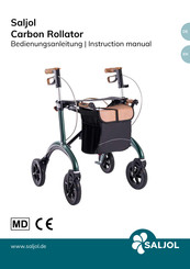 SALJOL Carbon Rollator 54cm Instruction Manual