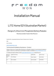 Freedom Won LiTE Home 52V Installation Manual