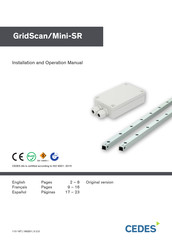 Cedes GridScan/Mini-SR Installation And Operation Manual