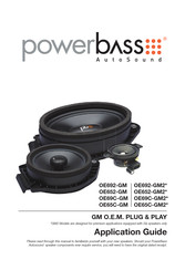 PowerBass OE69C-GM Application Manual