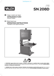 Valex SN 208D Operating Instructions Manual