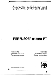 B. Braun PERFUSOR-secura FT Instructions For Use Manual