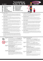 Jamara Turmdrehkran Kutter XL 99 IR Instructions Manual