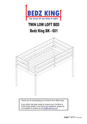 Bedz King BK-601 Assembly Instructions Manual