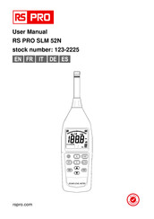 RS PRO 123-2225 User Manual