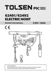 TOLSEN TOOLS FORCE XPRESS 62491 Instruction Manual
