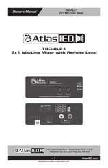 AtlasIED TSD-RL21 Owner's Manual