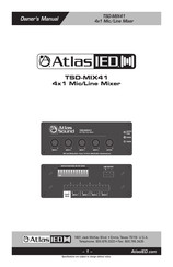 AtlasIED TSD-MIX41 Owner's Manual