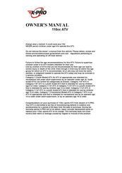 X-PRO ATV-D01 Owner's Manual