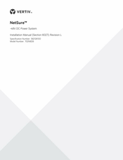 Vertiv NetSure 702NBDB Installation Manual