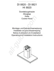 AEG HI 8820 Instructions Manual