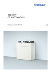 Komfovent Domekt R 300 F Installation Manual