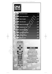 One for All URC-7210 Instruction Manual