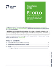 PREMIER TECH Ecoflo EC7-1200 Series Installation Manual