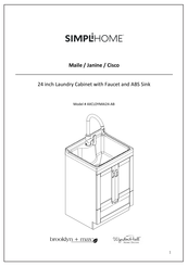 SIMPLIHOME brooklyn + max WynhenHall AXCLDYMAI24-AB Assembly Instructions Manual