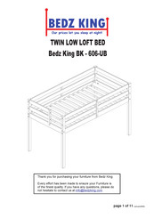 Bedz King BK-606-UB Assembly Instructions Manual