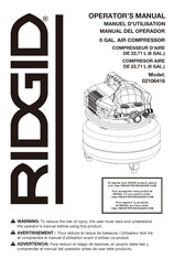 RIDGID 02106416 Operator's Manual