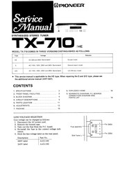 Pioneer TX-710 Service Manual