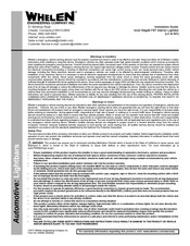 Whelen Engineering Company Inner Edge FST Installation Manual