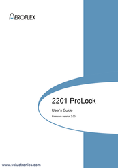 Aeroflex ProLock 2201 User Manual