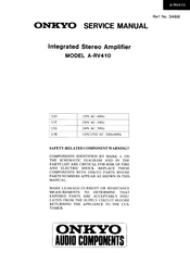 Onkyo A-RV410 Service Manual