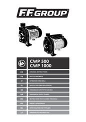 F.F. Group CWP 500 Original Instructions Manual