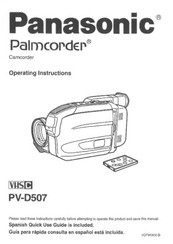 Panasonic Palmcorder PV-D507 Operating Instructions Manual