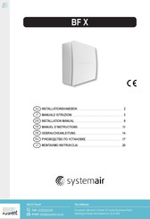 Puravent systemair BF 80HTX Installation Manual