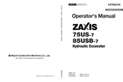 Hitachi ZAXIS 75US-7 Operator's Manual