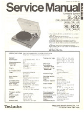 Technics SL-B2K Service Manual