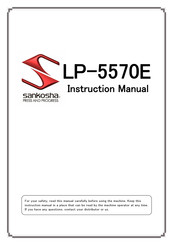 Sankosha LP-5570E Instruction Manual
