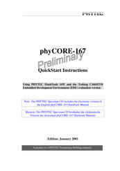 Phytec phyCORE-167 Quick Start Instructions