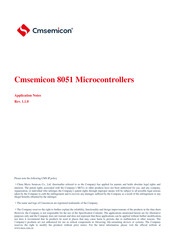 Cmsemicon CMS8S589 Series Application Notes