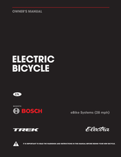 Trek Electra Owner's Manual