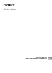 EUCHNER CES-A-C5H-01-EX Operating Instructions Manual