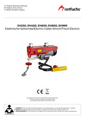 Rotfuchs EH400 Original Instructions Manual