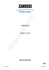 Electrolux ZANUSSI ZECF 117 W Instruction Book