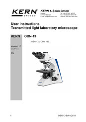 Kern OBN 132 User Instructions