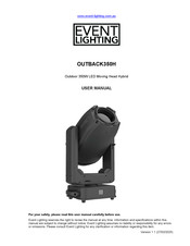 Event Lighting OUTBACK350H User Manual