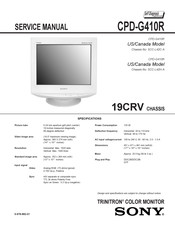 Sony 19CRV Service Manual