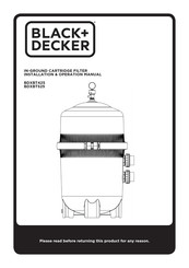 Black & Decker BDXBT425 Installation & Operation Manual